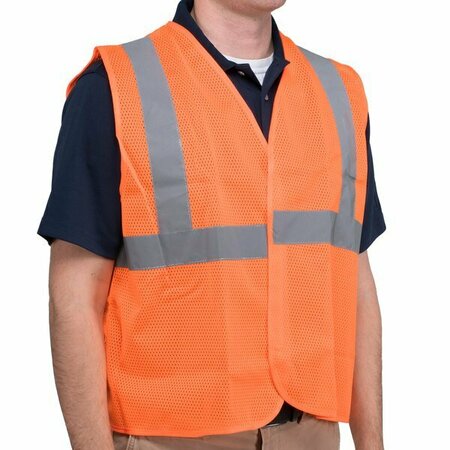 CORDOVA Cordova Orange Class 2 High Visibility Surveyor's Safety Vest with Hook & Loop Closure 486V210P2XL